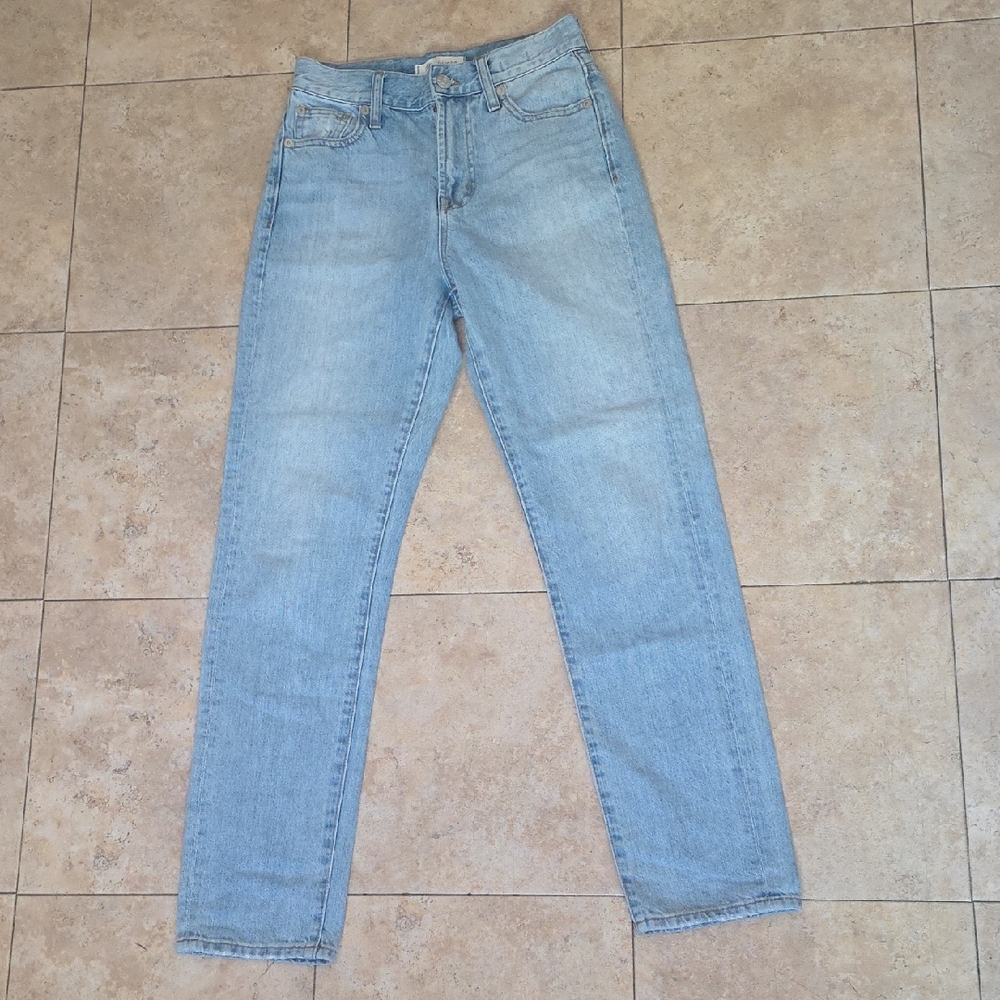 Madewell Light Wash Straight Leg Jeans